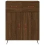 Aparador de madera de ingeniería marrón roble 69,5x34x90 cm de vidaXL, Aparadores - Ref: Foro24-827955, Precio: 84,85 €, Desc...
