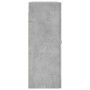 Armario de pared gris hormigón 69,5x34x90 cm
