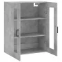 Armario de pared gris hormigón 69,5x34x90 cm de vidaXL, Aparadores - Ref: Foro24-828480, Precio: 87,22 €, Descuento: %