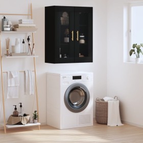 Armario de pared negro 69,5x34x90 cm de vidaXL, Aparadores - Ref: Foro24-828469, Precio: 84,00 €, Descuento: %