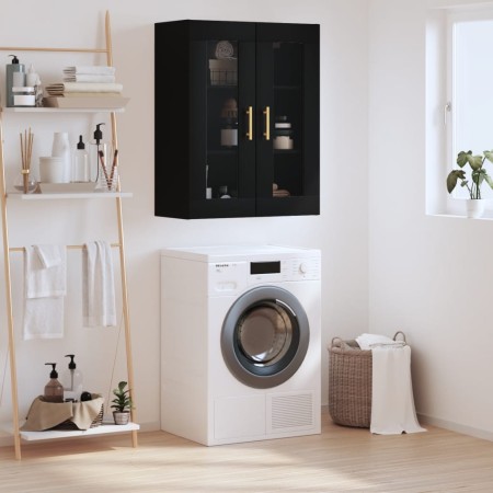 Black wall cabinet 69.5x34x90 cm by vidaXL, Sideboards - Ref: Foro24-828469, Price: 84,00 €, Discount: %