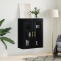 Black wall cabinet 69.5x34x90 cm by vidaXL, Sideboards - Ref: Foro24-828469, Price: 84,00 €, Discount: %