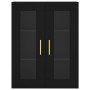 Black wall cabinet 69.5x34x90 cm by vidaXL, Sideboards - Ref: Foro24-828469, Price: 84,00 €, Discount: %