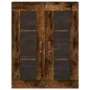 Armario de pared roble ahumado 69,5x34x90 cm de vidaXL, Aparadores - Ref: Foro24-828457, Precio: 71,00 €, Descuento: %