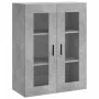 Armario de pared gris hormigón 69,5x34x90 cm de vidaXL, Aparadores - Ref: Foro24-828496, Precio: 67,70 €, Descuento: %