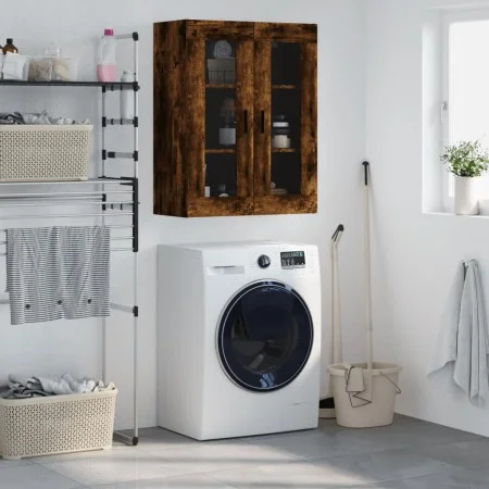 Armario de pared roble ahumado 69,5x34x90 cm de vidaXL, Aparadores - Ref: Foro24-828497, Precio: 80,79 €, Descuento: %