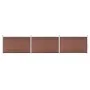 Brown WPC garden fence 526x106 cm by vidaXL, fence panels - Ref: Foro24-3053244, Price: 502,83 €, Discount: %