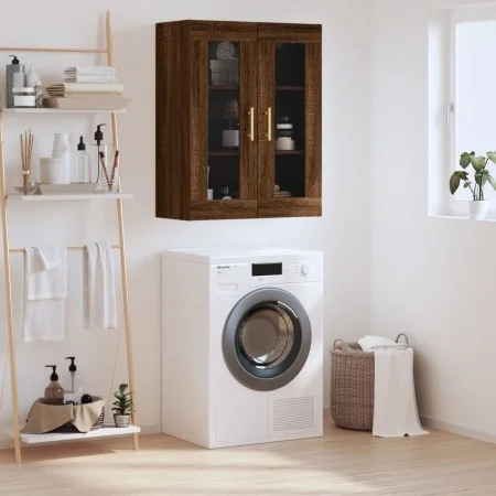 Oak brown wall cabinet 69.5x34x90 cm by vidaXL, Sideboards - Ref: Foro24-828475, Price: 87,89 €, Discount: %