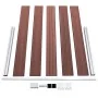 Brown WPC garden fence 526x106 cm by vidaXL, fence panels - Ref: Foro24-3053244, Price: 502,83 €, Discount: %