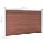 Brown WPC garden fence 526x106 cm by vidaXL, fence panels - Ref: Foro24-3053244, Price: 502,83 €, Discount: %