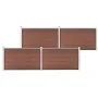 Brown WPC garden fence 699x106 cm by vidaXL, fence panels - Ref: Foro24-3053245, Price: 645,29 €, Discount: %