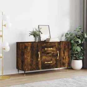 Sideboard aus geräuchertem Eichenholzwerkstoff, 100 x 36 x 60 cm von vidaXL, Sideboards - Ref: Foro24-828153, Preis: 102,26 €...