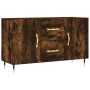 Aparador madera de ingeniería roble ahumado 100x36x60 cm de vidaXL, Aparadores - Ref: Foro24-828153, Precio: 103,26 €