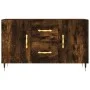 Smoked oak engineered wood sideboard 100x36x60 cm by vidaXL, Sideboards - Ref: Foro24-828153, Price: 102,26 €, Discount: %