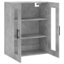 Armario de pared gris hormigón 69,5x34x90 cm de vidaXL, Aparadores - Ref: Foro24-828504, Precio: 70,28 €, Descuento: %