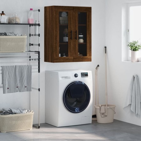 Oak brown wall cabinet 69.5x34x90 cm by vidaXL, Sideboards - Ref: Foro24-828507, Price: 73,46 €, Discount: %