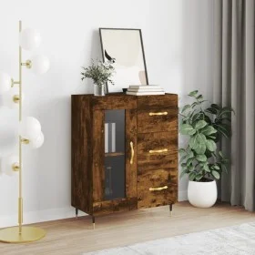 Sideboard aus Holzwerkstoff Räuchereiche 69,5x34x90 cm von vidaXL, Sideboards - Ref: Foro24-828025, Preis: 68,04 €, Rabatt: %