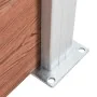 Brown WPC garden fence 699x106 cm by vidaXL, fence panels - Ref: Foro24-3053245, Price: 645,29 €, Discount: %