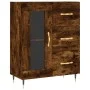 Smoked oak engineered wood sideboard 69.5x34x90 cm by vidaXL, Sideboards - Ref: Foro24-828025, Price: 68,04 €, Discount: %