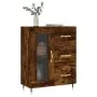 Smoked oak engineered wood sideboard 69.5x34x90 cm by vidaXL, Sideboards - Ref: Foro24-828025, Price: 68,04 €, Discount: %