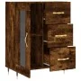 Smoked oak engineered wood sideboard 69.5x34x90 cm by vidaXL, Sideboards - Ref: Foro24-828025, Price: 68,04 €, Discount: %