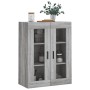 Armario de pared gris Sonoma 69,5x34x90 cm