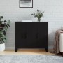 Black engineered wood sideboard 90x34x80 cm by vidaXL, Sideboards - Ref: Foro24-828133, Price: 101,92 €, Discount: %
