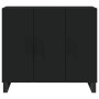 Black engineered wood sideboard 90x34x80 cm by vidaXL, Sideboards - Ref: Foro24-828133, Price: 101,92 €, Discount: %
