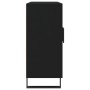 Black engineered wood sideboard 90x34x80 cm by vidaXL, Sideboards - Ref: Foro24-828133, Price: 101,92 €, Discount: %