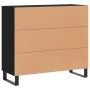 Black engineered wood sideboard 90x34x80 cm by vidaXL, Sideboards - Ref: Foro24-828133, Price: 101,92 €, Discount: %