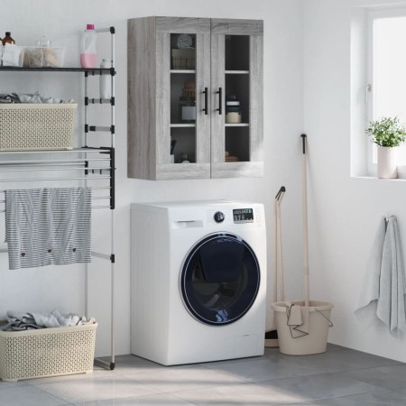 Armario de pared gris Sonoma 69,5x34x90 cm de vidaXL, Aparadores - Ref: Foro24-828506, Precio: 71,51 €, Descuento: %