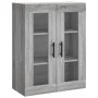 Armario de pared gris Sonoma 69,5x34x90 cm de vidaXL, Aparadores - Ref: Foro24-828506, Precio: 70,72 €, Descuento: %