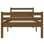Honey brown solid wood bed frame 75x190 cm by vidaXL, Beds and slatted bases - Ref: Foro24-814782, Price: 99,60 €, Discount: %