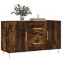 Sideboard aus geräuchertem Eichenholzwerkstoff, 100 x 36 x 60 cm von vidaXL, Sideboards - Ref: Foro24-828161, Preis: 82,73 €,...