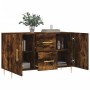 Smoked oak engineered wood sideboard 100x36x60 cm by vidaXL, Sideboards - Ref: Foro24-828161, Price: 82,73 €, Discount: %