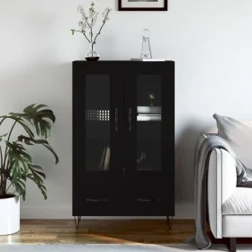 Aparador alto madera de ingeniería negro 69,5x31x115 cm de vidaXL, Aparadores - Ref: Foro24-828293, Precio: 86,89 €, Descuent...