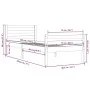 Honey brown solid wood bed frame 75x190 cm by vidaXL, Beds and slatted bases - Ref: Foro24-814782, Price: 99,60 €, Discount: %