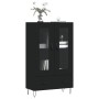 Aparador alto madera de ingeniería negro 69,5x31x115 cm de vidaXL, Aparadores - Ref: Foro24-828293, Precio: 87,34 €, Descuent...