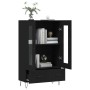 Aparador alto madera de ingeniería negro 69,5x31x115 cm de vidaXL, Aparadores - Ref: Foro24-828293, Precio: 87,34 €, Descuent...