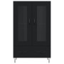 Aparador alto madera de ingeniería negro 69,5x31x115 cm de vidaXL, Aparadores - Ref: Foro24-828293, Precio: 87,34 €, Descuent...