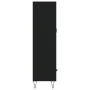 Tall black engineered wood sideboard 69.5x31x115 cm by vidaXL, Sideboards - Ref: Foro24-828293, Price: 86,89 €, Discount: %
