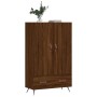 Tall engineered wood sideboard in brown oak 69.5x31x115 cm by vidaXL, Sideboards - Ref: Foro24-828211, Price: 88,85 €, Discou...