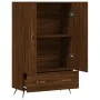 Tall engineered wood sideboard in brown oak 69.5x31x115 cm by vidaXL, Sideboards - Ref: Foro24-828211, Price: 87,79 €, Discou...