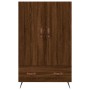 Tall engineered wood sideboard in brown oak 69.5x31x115 cm by vidaXL, Sideboards - Ref: Foro24-828211, Price: 88,85 €, Discou...