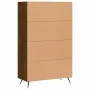 Tall engineered wood sideboard in brown oak 69.5x31x115 cm by vidaXL, Sideboards - Ref: Foro24-828211, Price: 87,79 €, Discou...