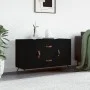 Aparador de madera de ingeniería negro 100x36x60 cm de vidaXL, Aparadores - Ref: Foro24-828141, Precio: 84,43 €, Descuento: %