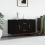 Sideboard aus schwarzem Holzwerkstoff 100x36x60 cm von vidaXL, Sideboards - Ref: Foro24-828141, Preis: 85,51 €, Rabatt: %