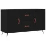 Aparador de madera de ingeniería negro 100x36x60 cm de vidaXL, Aparadores - Ref: Foro24-828141, Precio: 84,43 €, Descuento: %