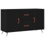 Sideboard aus schwarzem Holzwerkstoff 100x36x60 cm von vidaXL, Sideboards - Ref: Foro24-828141, Preis: 85,51 €, Rabatt: %