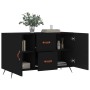 Sideboard aus schwarzem Holzwerkstoff 100x36x60 cm von vidaXL, Sideboards - Ref: Foro24-828141, Preis: 85,51 €, Rabatt: %